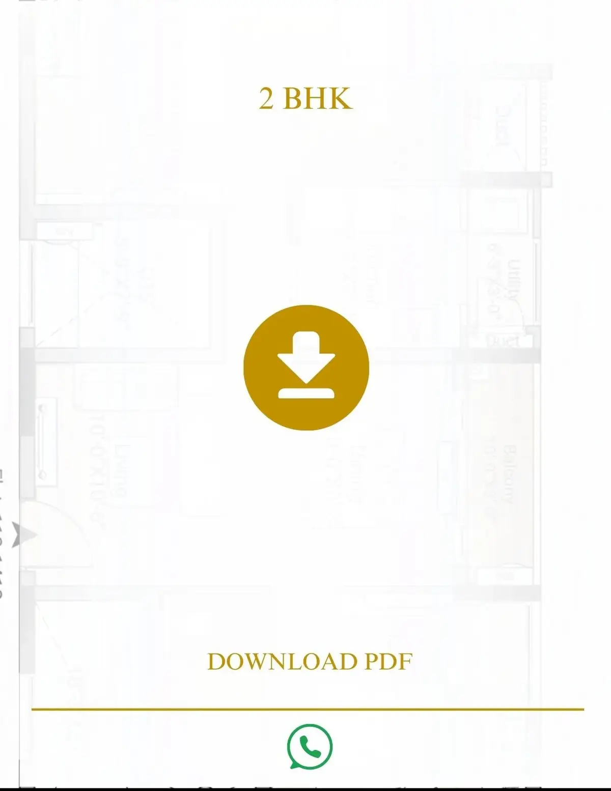 2 BHK Floor Plan