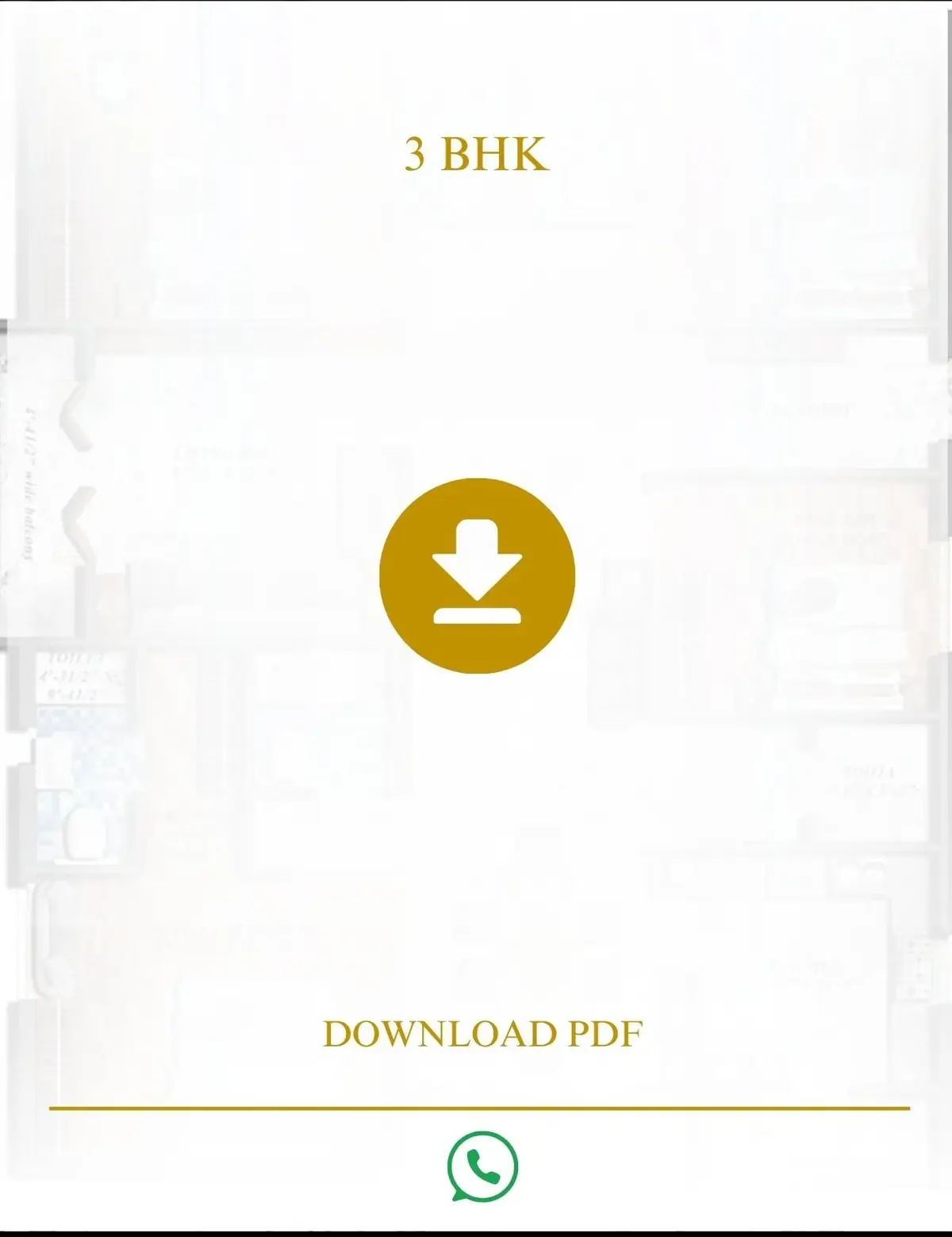 3 BHK Floor Plan
